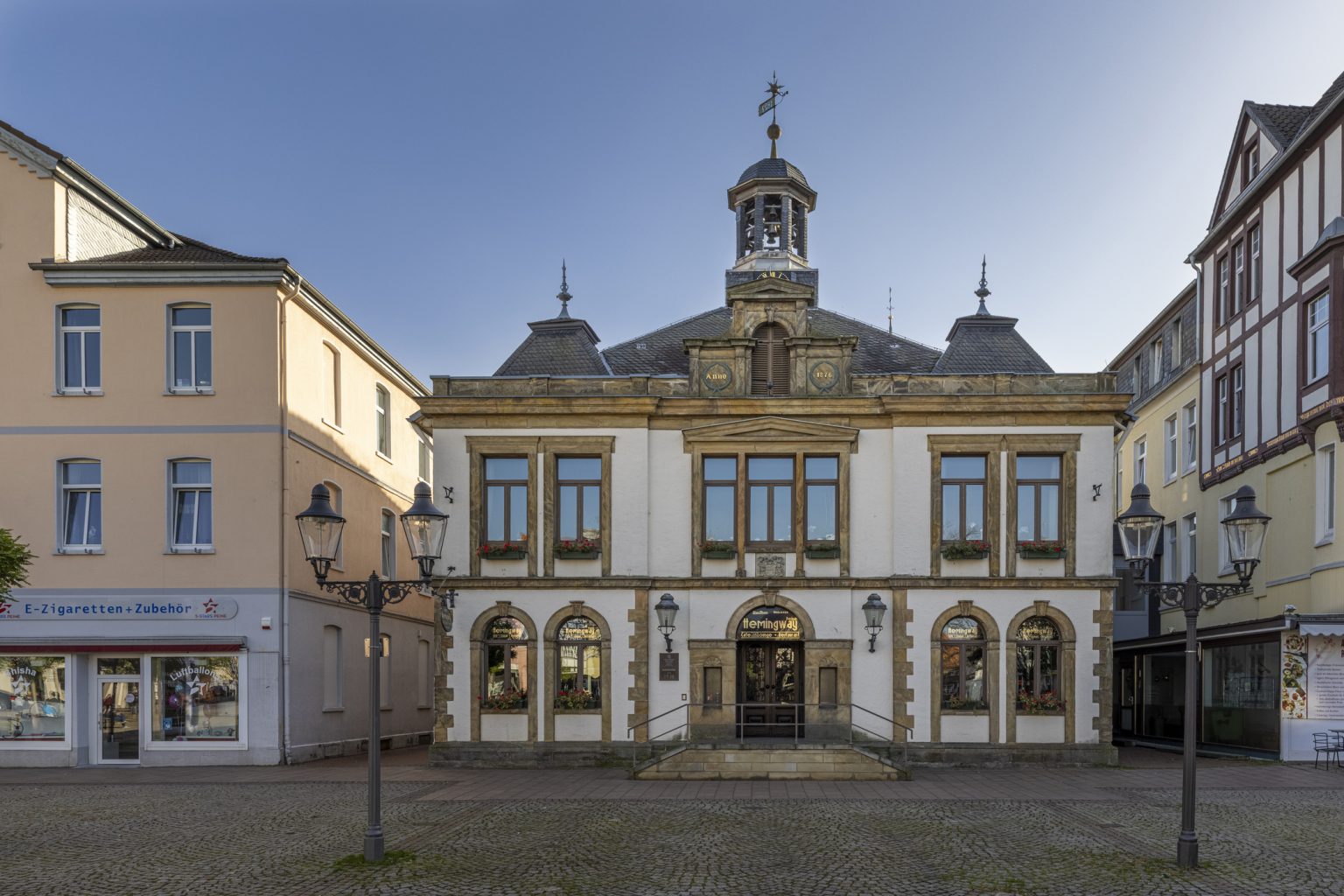 Historical center of old town Peine, Lower Saxony, Germany