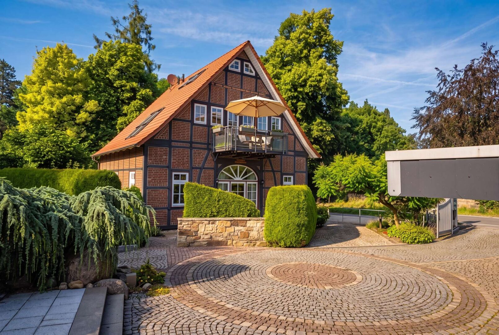 Außenansicht des Fachwerkhauses