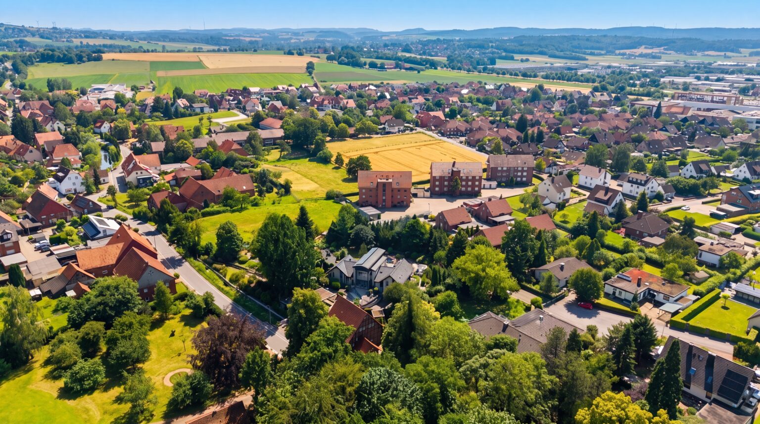 Luftbild Exten in Rinteln